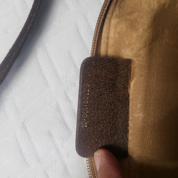 Vintage Good Condition GUCCI Shoulder Bag PVC GG Pattern Brown - Picture 7 of 12